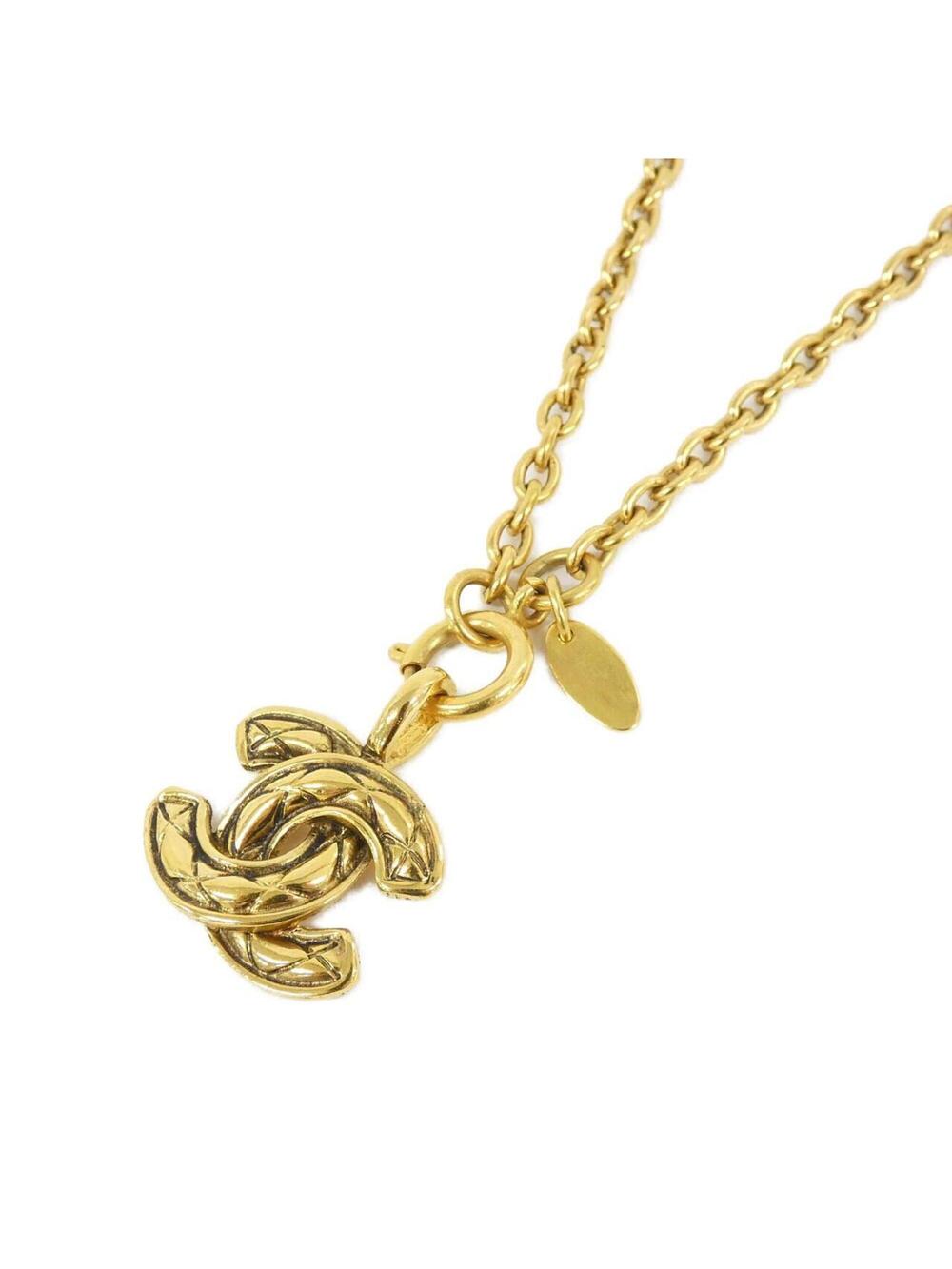 Chanel Pendant Necklace Gold #313805C11B